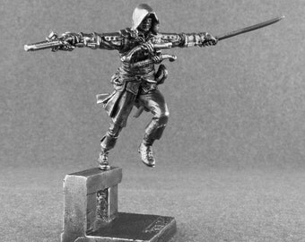 Action Figures - Assassin Edward James Kenway 1/32 Scale Assassin's Creed Collection 54mm Tin Metal Gift Miniature Figures Statuette