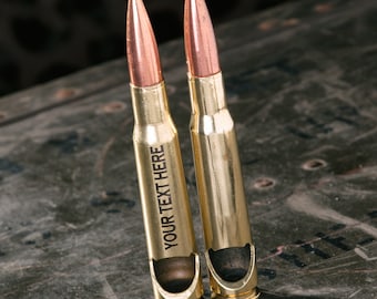 Personalized Boyfriend Gifts, Birthday Gifts For Him, Anniversary Gifts for Men, Personalized 50 Caliber Bullet Bottle Opener in Brass