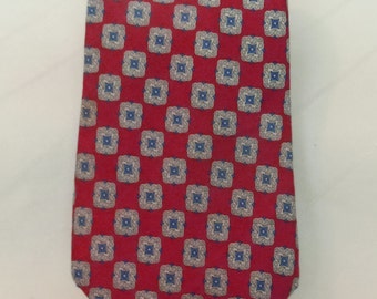 Red Christian Dior men's tie