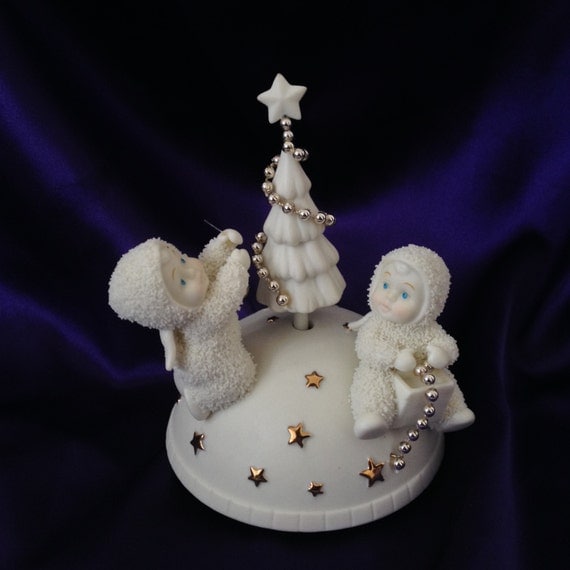 dept 56 snowbabies rotating music box oh christmas tree dept 56 snowbabies rotating music box oh christmas tree