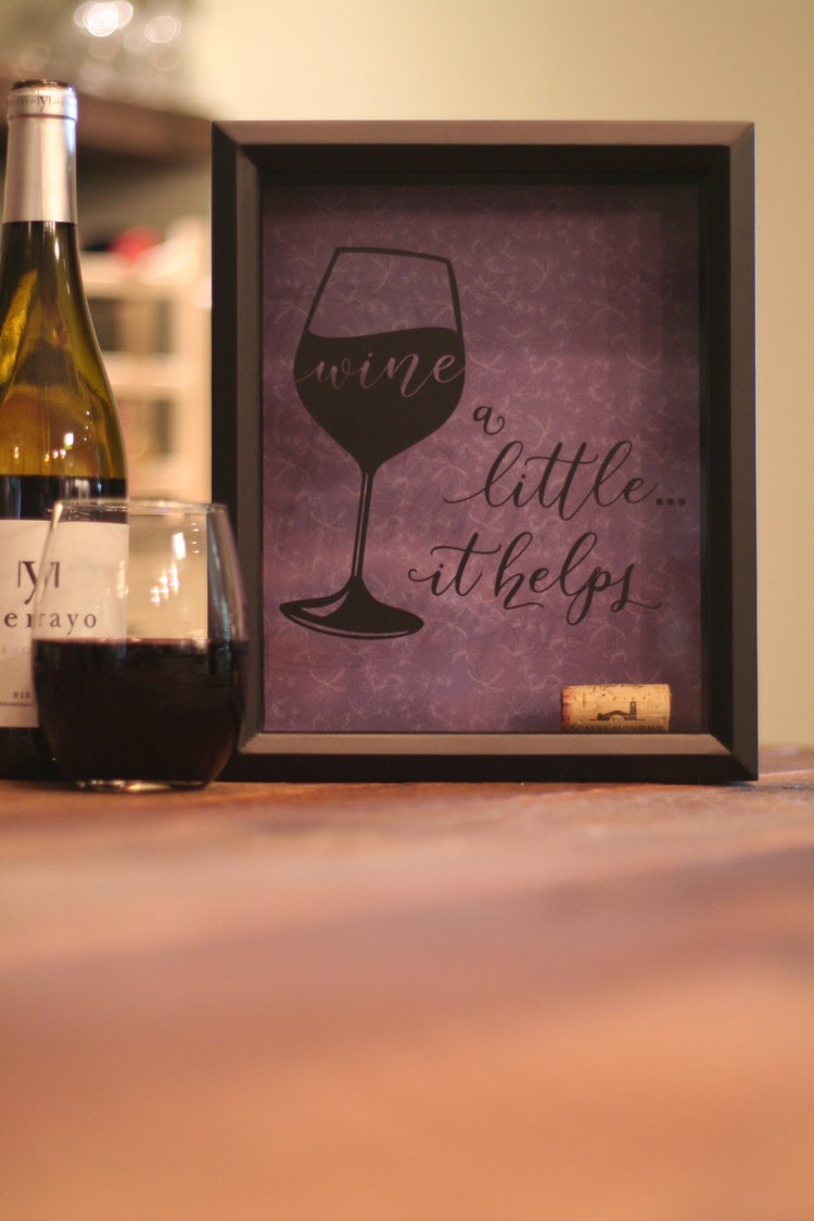 Wine Cork Holder Cork Saver Shadow Box by CottonseedMktplace