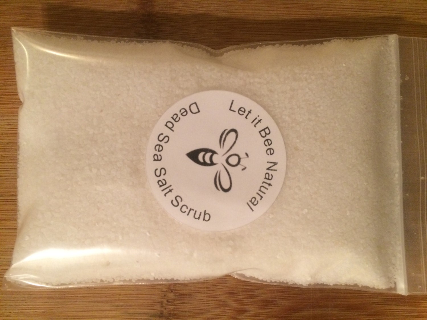 Lavender Vanilla Dead Sea Salt Scrub by LetitBeeNatural on Etsy