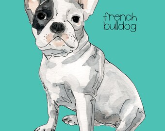 Custom Dog Portrait-Custom Pet Portrait-Giclee Print.Dog Art. Gift. Personalized Dog Portrait. Memorial. Dog Portrait