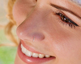 Sterling Silver Nose Hoop, Tragus Hoop, Cartilage Hoop, Thin Nose Hoop, Silver Tragus Ring, Silver Cartilage Ring, Twist Nose Hoop