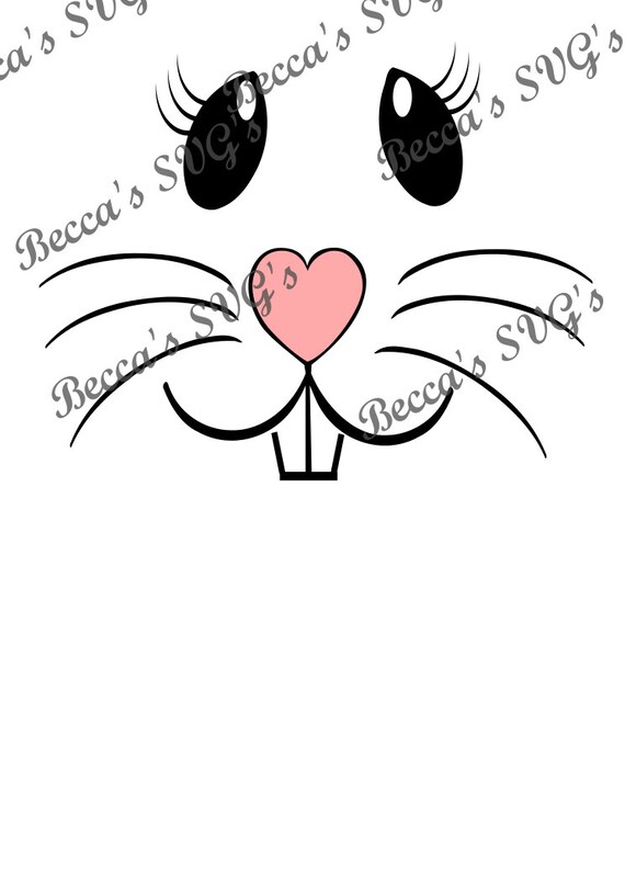 Download Cute Bunny Face SVG