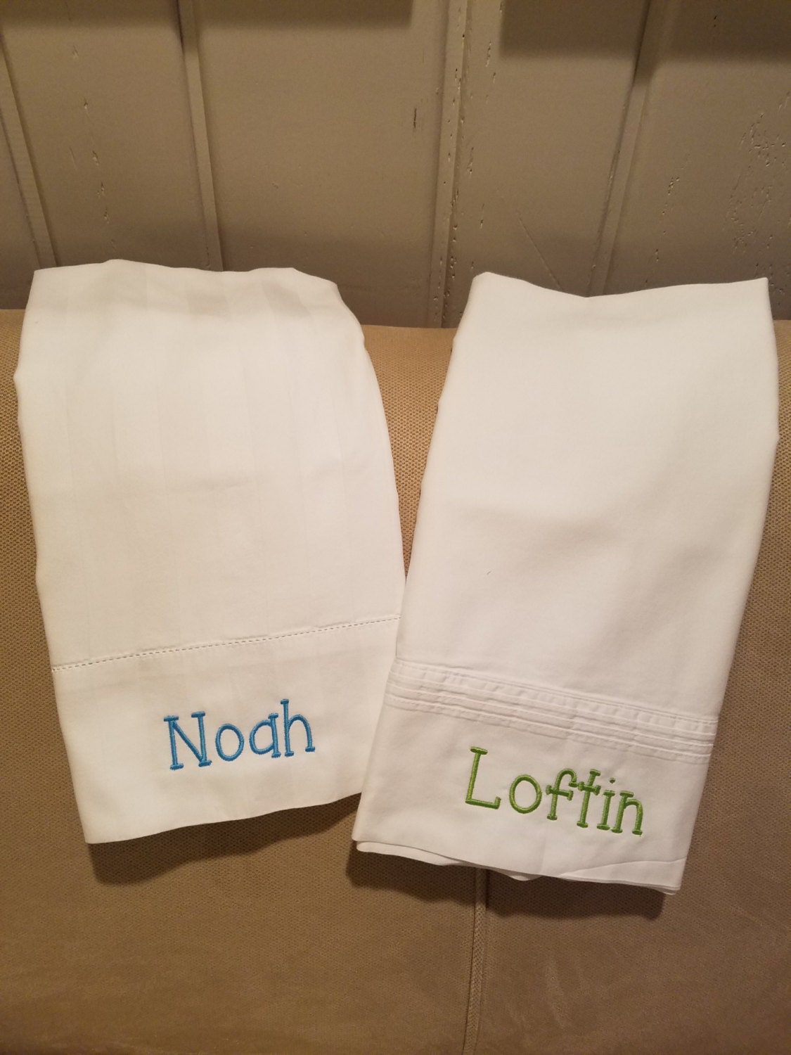 Personalized Embroidered Pillowcases