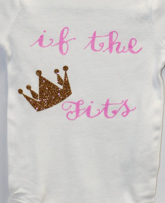 Pink & Gold Baby Girl Onesie Baby Girl Outfit by BeutiqueCreations