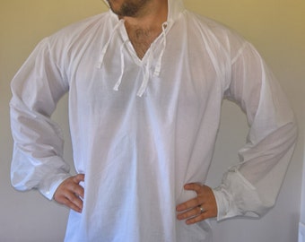 Cotton Lawn Regency/Georgian Men's shirt
