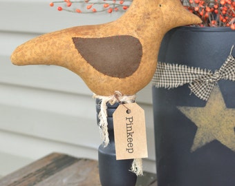 Primitive Bird MakeDo or Pincushion