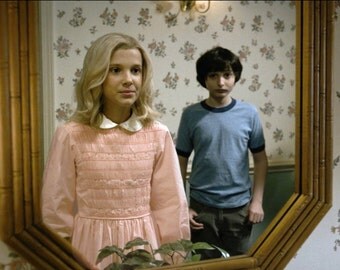 Eleven Dress /// Stranger Things // 11 // Halloween Costume /// Cosplay /// Pink White Peter Pan Smocked Baby Doll Dress