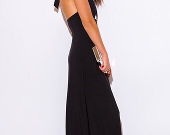 Black Empire Waist Maxi Dress