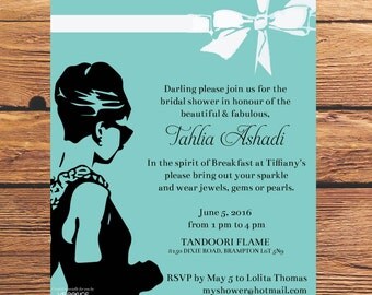 Breakfast At Tiffany's Bridal Shower Invitations 8