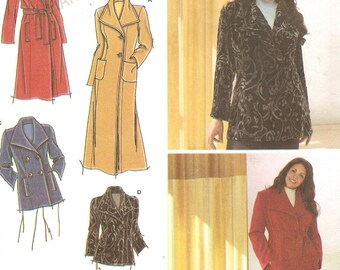Khaliah Ali Coats & Jackets Womens Plus Size 18 20 22 24W Uncut Sewing Pattern