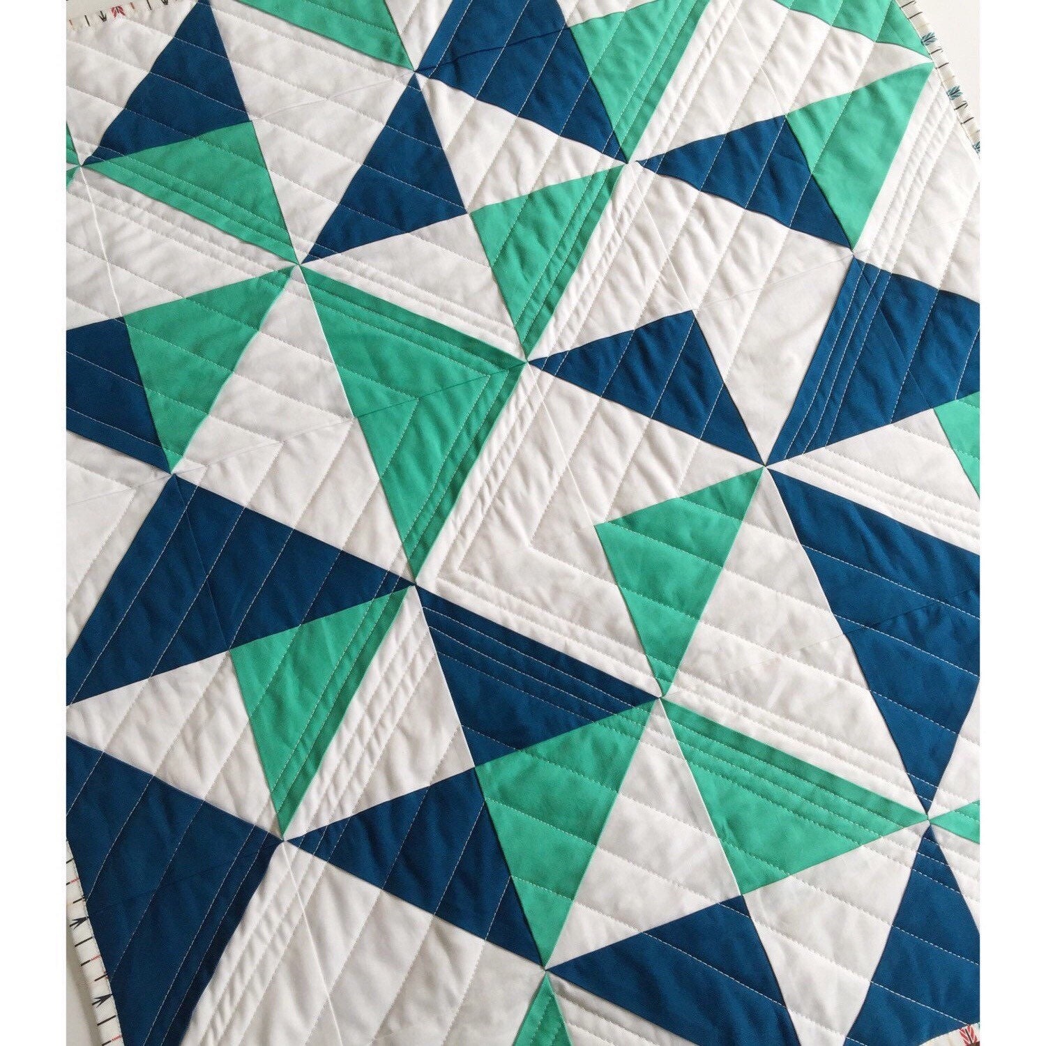Modern baby quiltmodern toddler quiltthrow blankethomemade