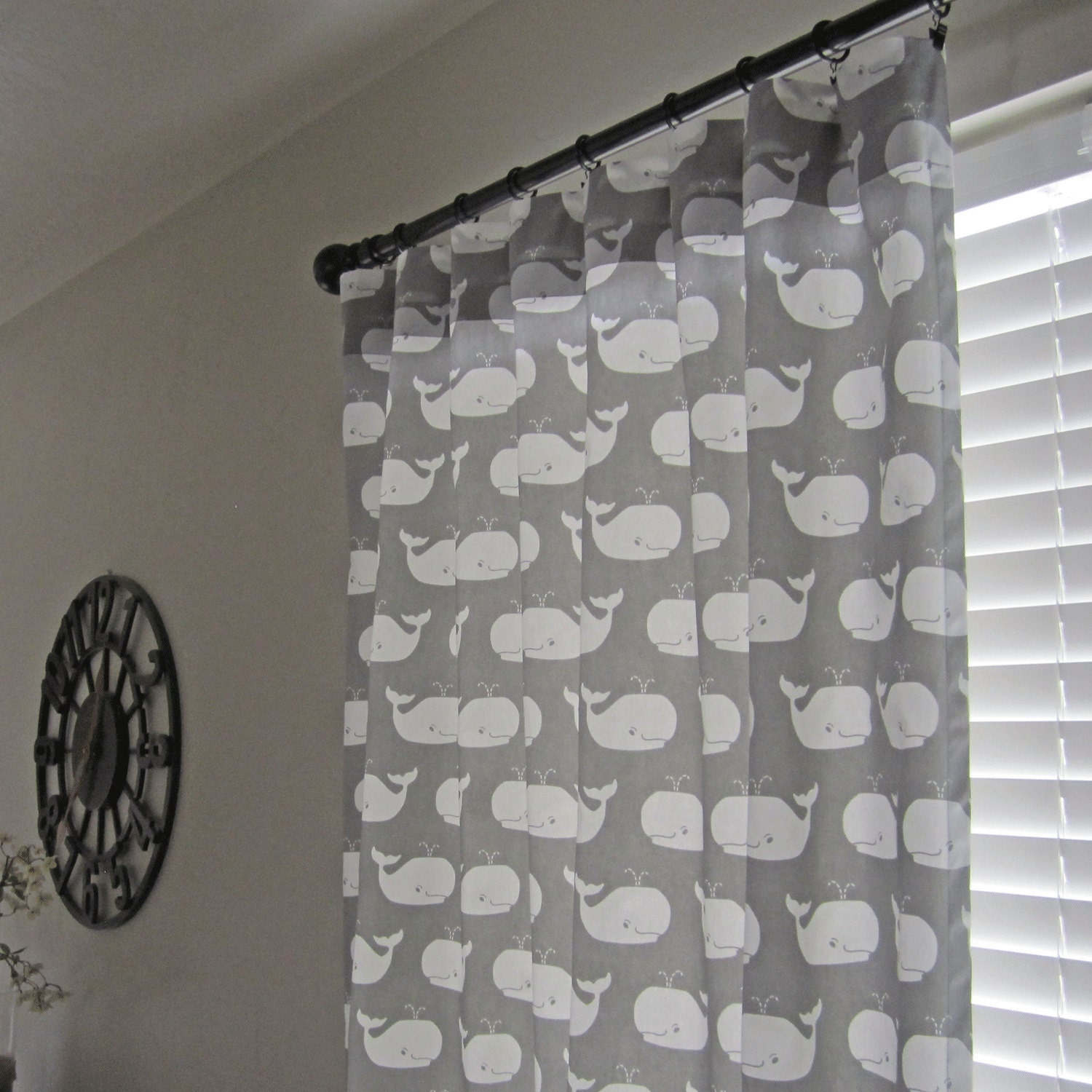 Nursery Curtain Panels Gray Whale Window Covering Nursery