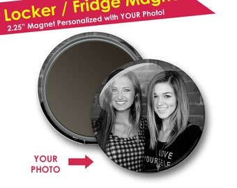 Photo Magnets- Back to School Locker Decorations- Locker Magnets- Refrigerator Magnet- Locker Accessories- Friend Gifts- Stocking Stuffer