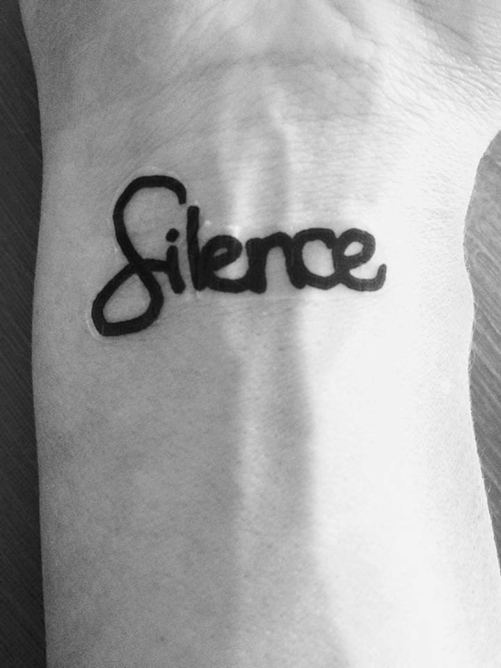 Temporary Tattoo Silence Tattoo Art Yoga Tattoo Finger