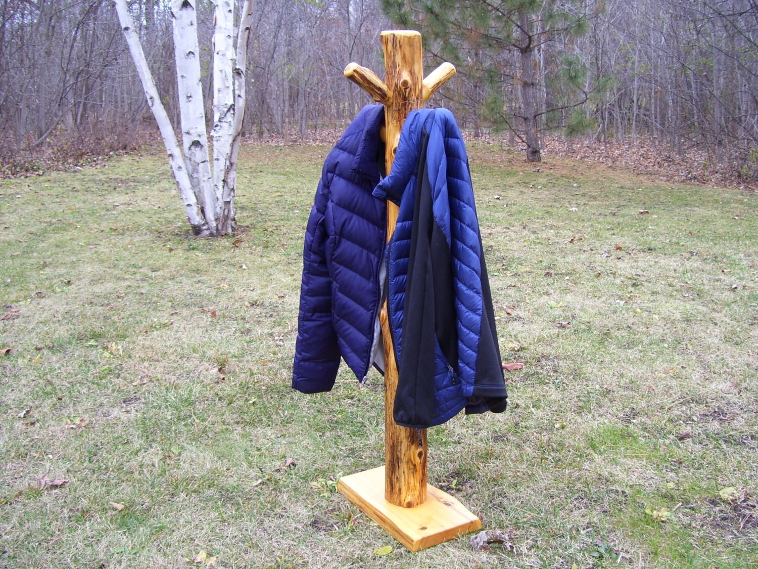 Log Coat Tree Log Coat Stand Log Coat Rack Wood Coat Tree