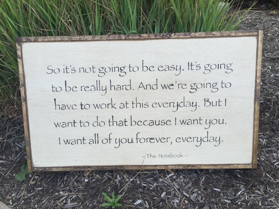 So It's Not Going To Be Easy Large Framed Wall Sign