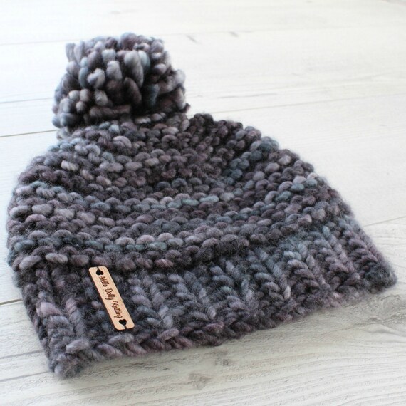 Chunky Knit Hat Pattern - PDF Knitting Pattern, Super ...