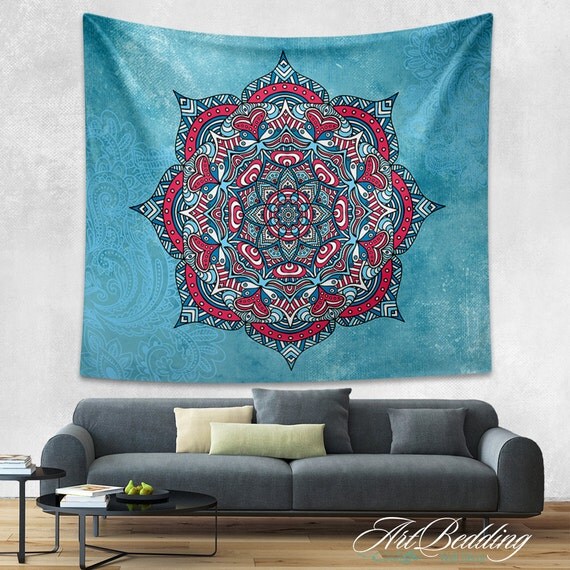 Tapestry Bohemian tapestries Bohemian tapestry wall by ArtBedding