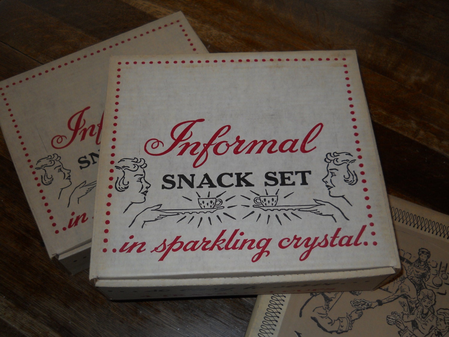 Vintage Snack Sets in Sparkling Crystal Haute Juice