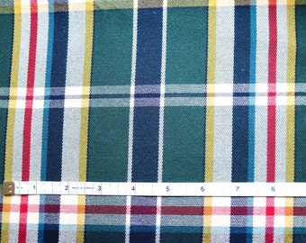Ralf Lauren Home collection/Upholstery fabric scrap/ 1.1yard/cotton fabric/plaid& checks /sewing projects/upholstery/pillows/fabric bags