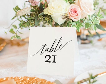 Table Numbers Printable, Wedding Table Numbers, Table Number Template, Wedding Printable, Tented, Folded, PDF Instant Download #BPB310_7