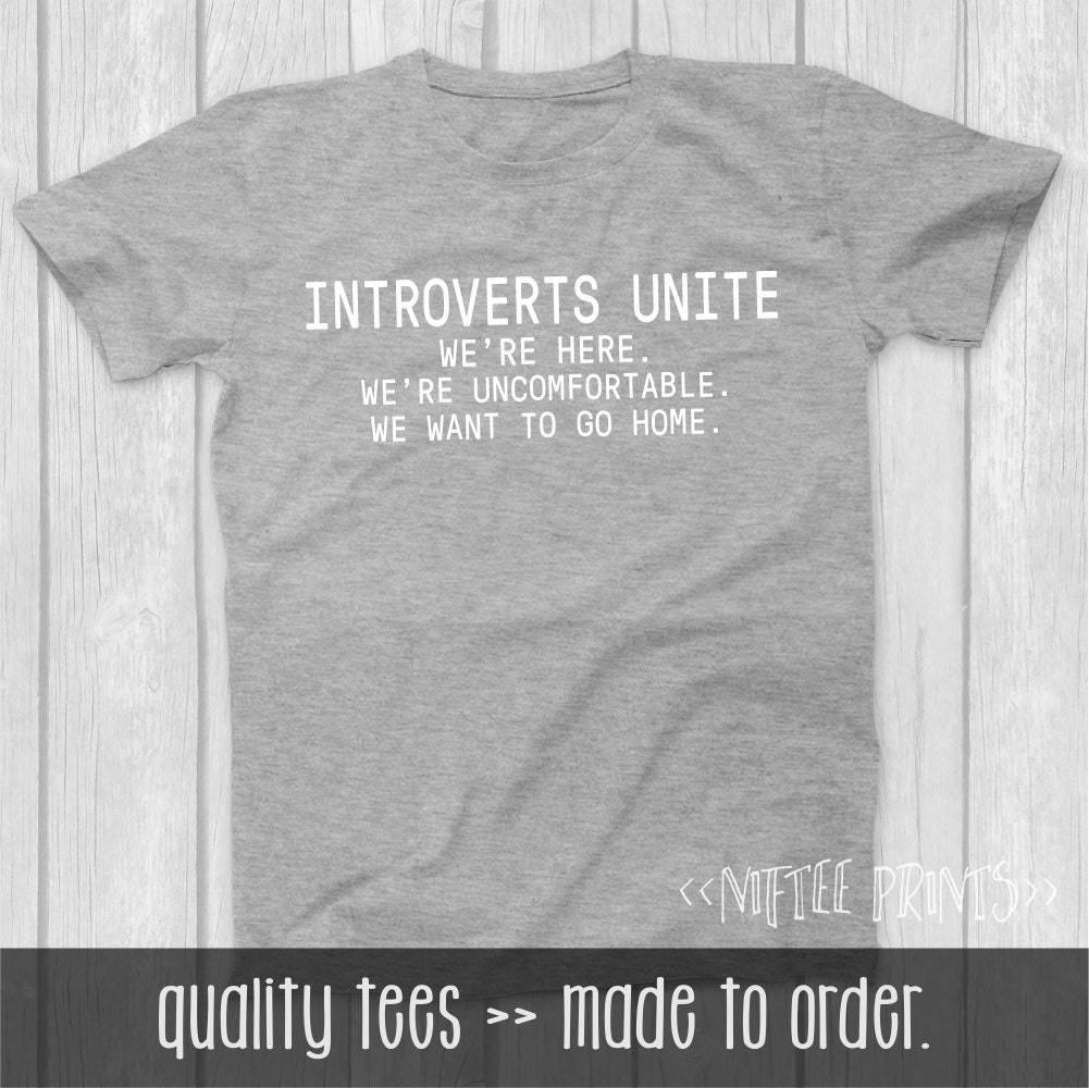 Christmas Gifts for Him Husband Gift Introverts Unite Shirt