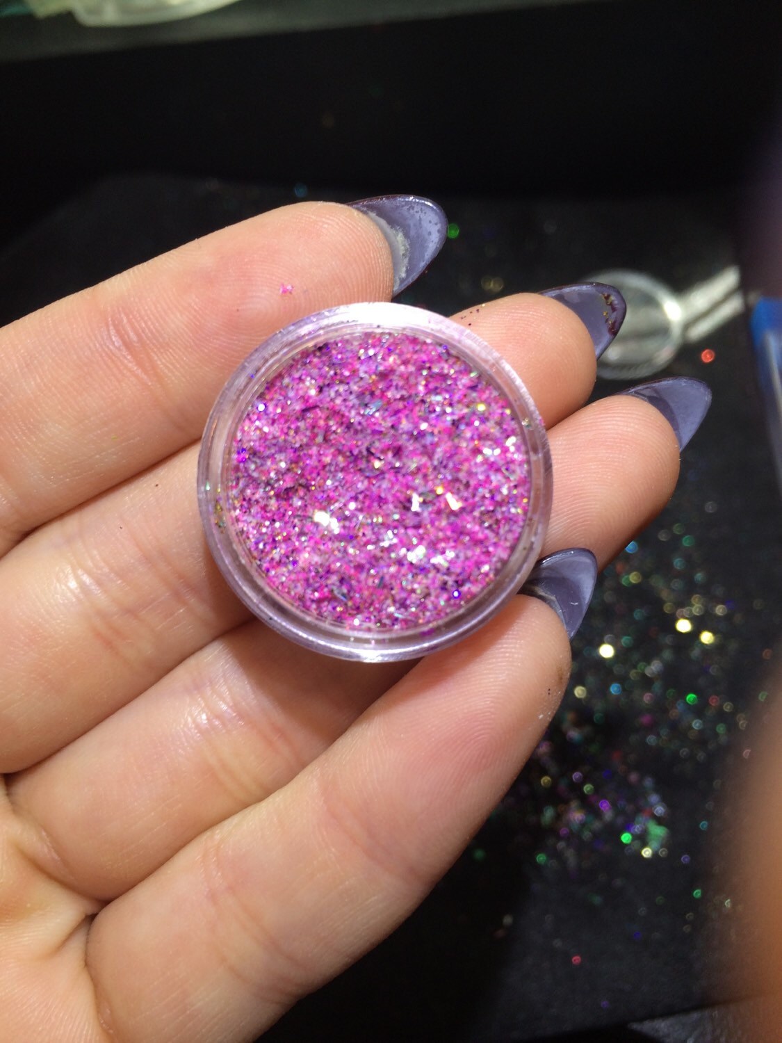 Glitter mix "bubblegum fancy" from RavensCloakTreasures on Etsy Studio