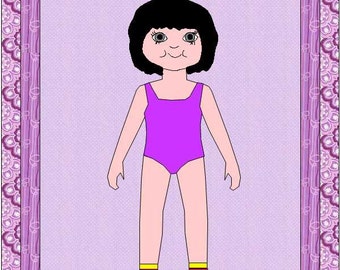 Paper Doll Quilt, Doll Blanket Pattern, Paper Doll Blanket, Paper Doll Quilt Pattern, Quilt Patterns, Paper Doll Blanket, INSTANT DOWNLOAD