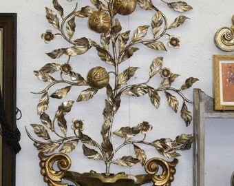 Hollywood Regency Style Metal Wall Hanging