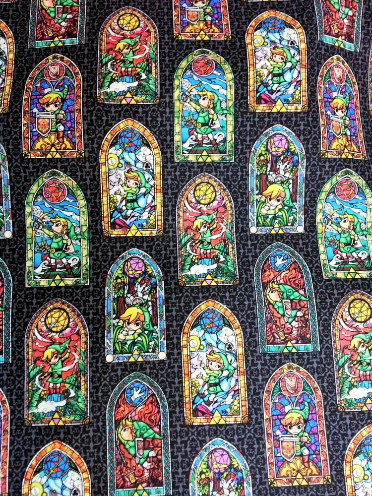 Legend Of Zelda Nintendo Fabric Made Into A Cotton By Nocapesstore