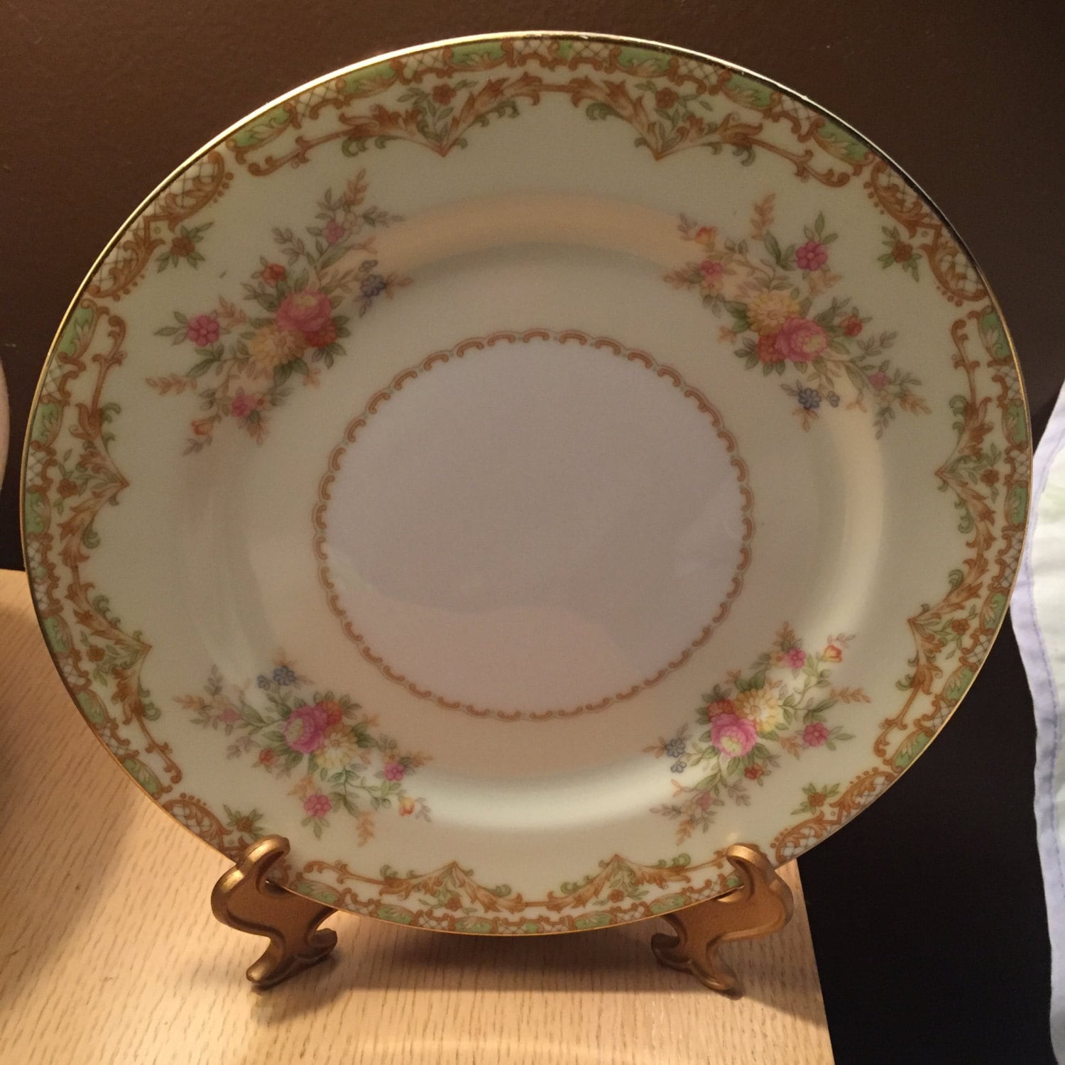 Two 7 Vintage Noritake Nanarosa Plates Salad Plates