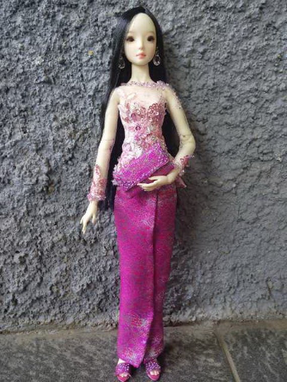 Beaded Kebaya and Songket for Resin Enchanteddoll