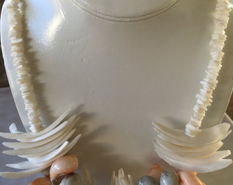 Brilliant all natural shell necklace