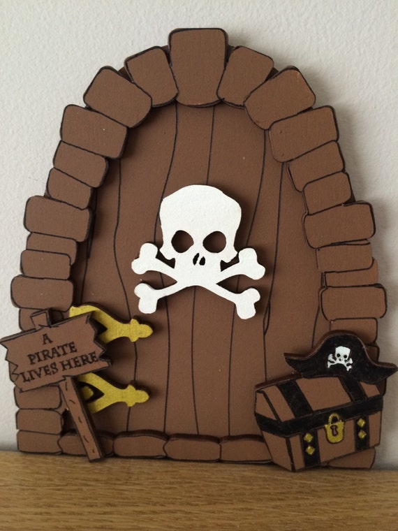 Boys Fairy Door Pirate themed bedroom Tooth Fairy Door