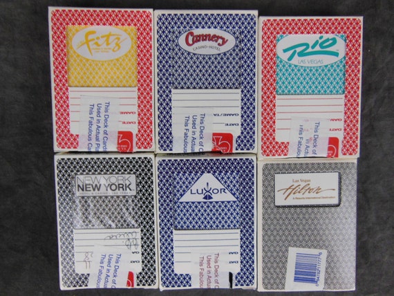 Sealed casino playing cards