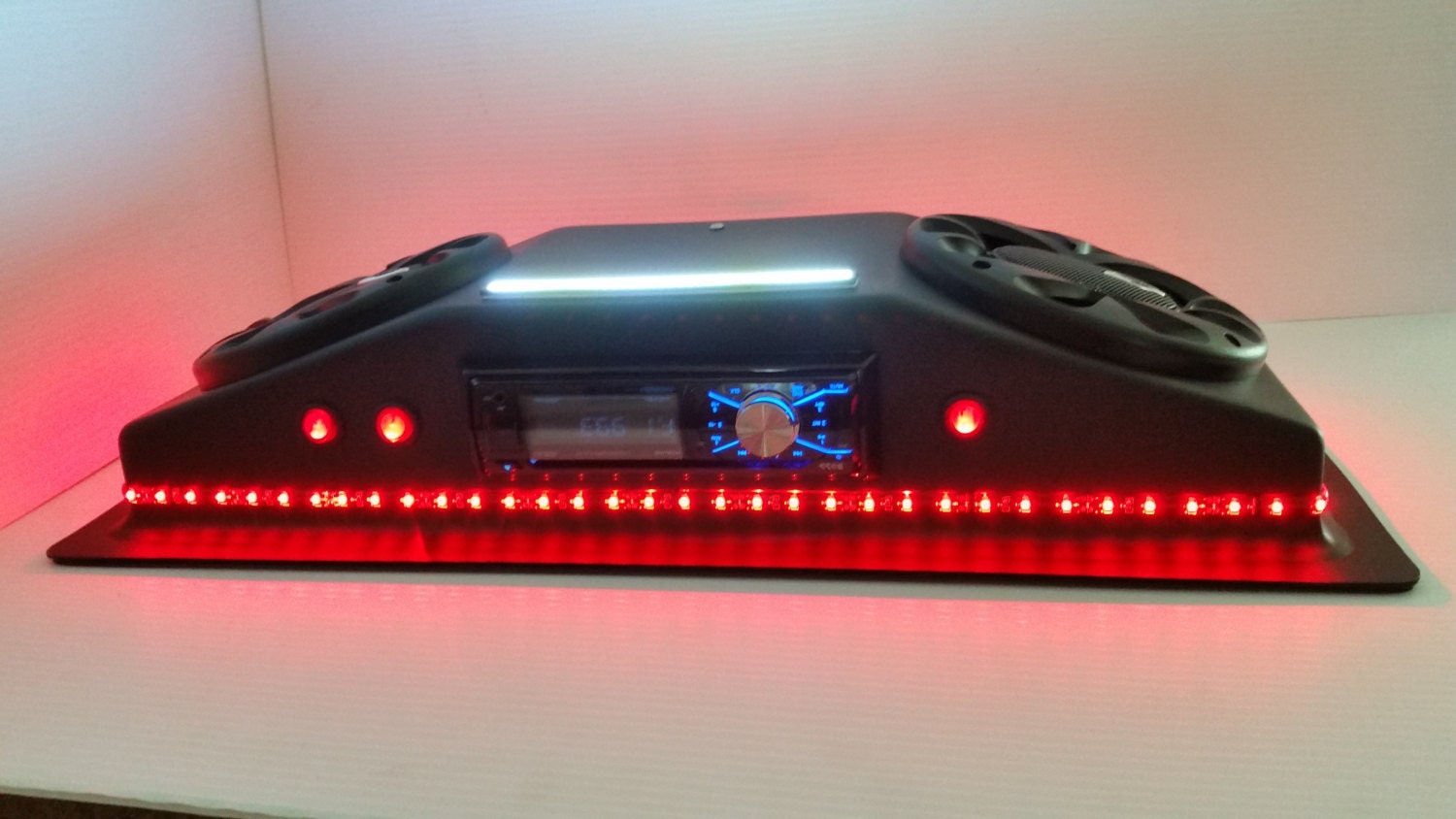 Custom Golf Cart UTV Overhead Stereo Console by ThunderBuckets