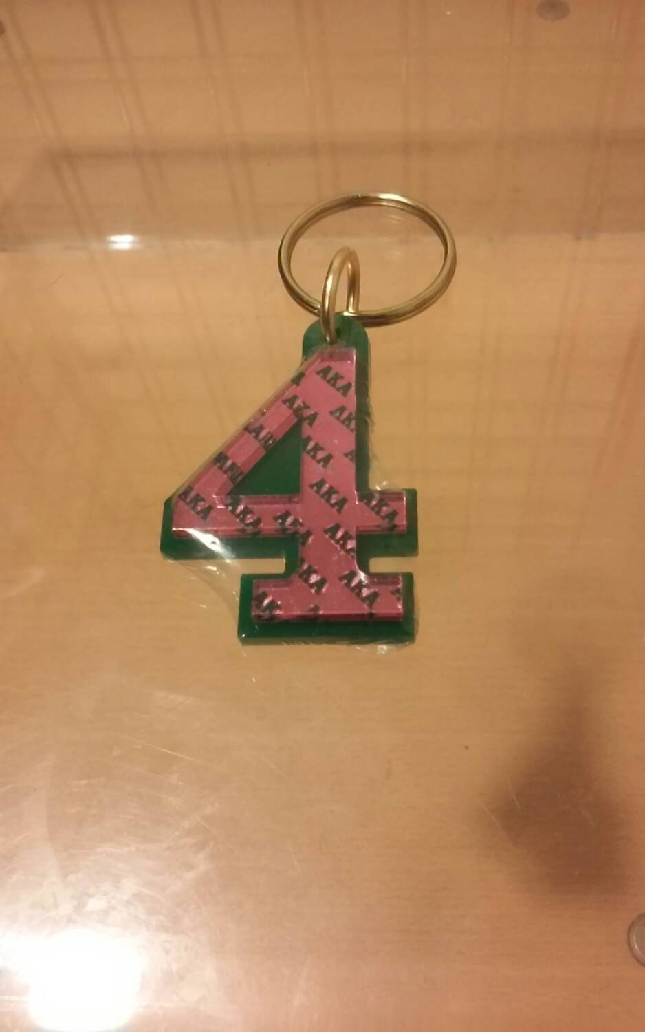 Alpha Kappa Alpha Line Number Keychain 4