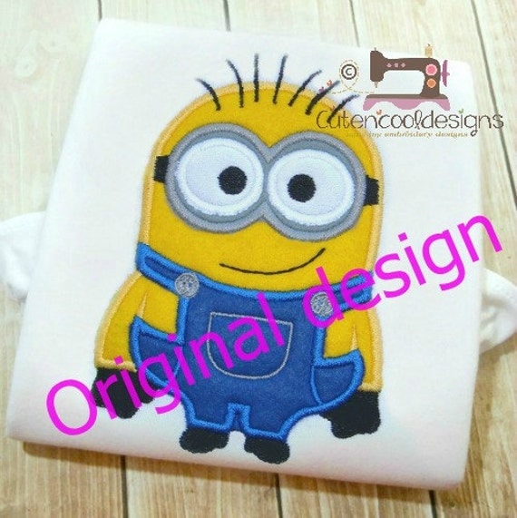 Minion machine Embroidery Design files by Cutencooldesigns