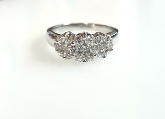 Diamond Engagement Ring Beautiful Flower by StevensJewelry2011