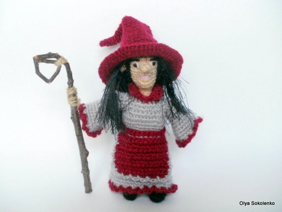 Crochet Doll Witch Dolls Amigurumi gift on by KnittedJoy1 ...