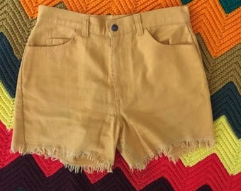 1960s Big E Levis Cut Offs MUSTARD