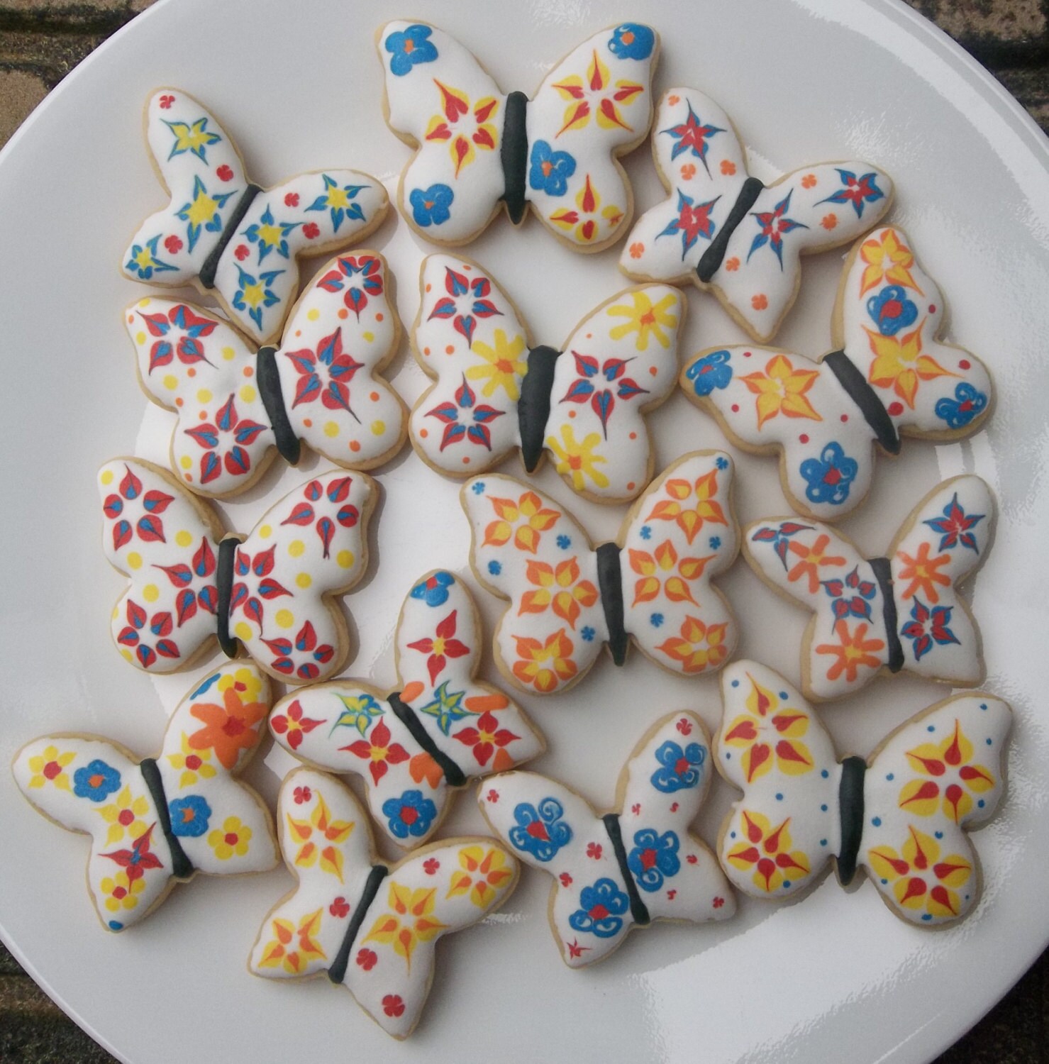Butterfly cookie butterflies cookies/ 2 Dozen by SweetIndulgments