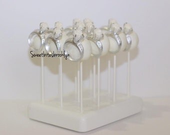 Diamond ring Cake pops/engagement ring cake pops/bridal shower cake pops/wedding cake pops/wedding favors/party favors/wedding desserts