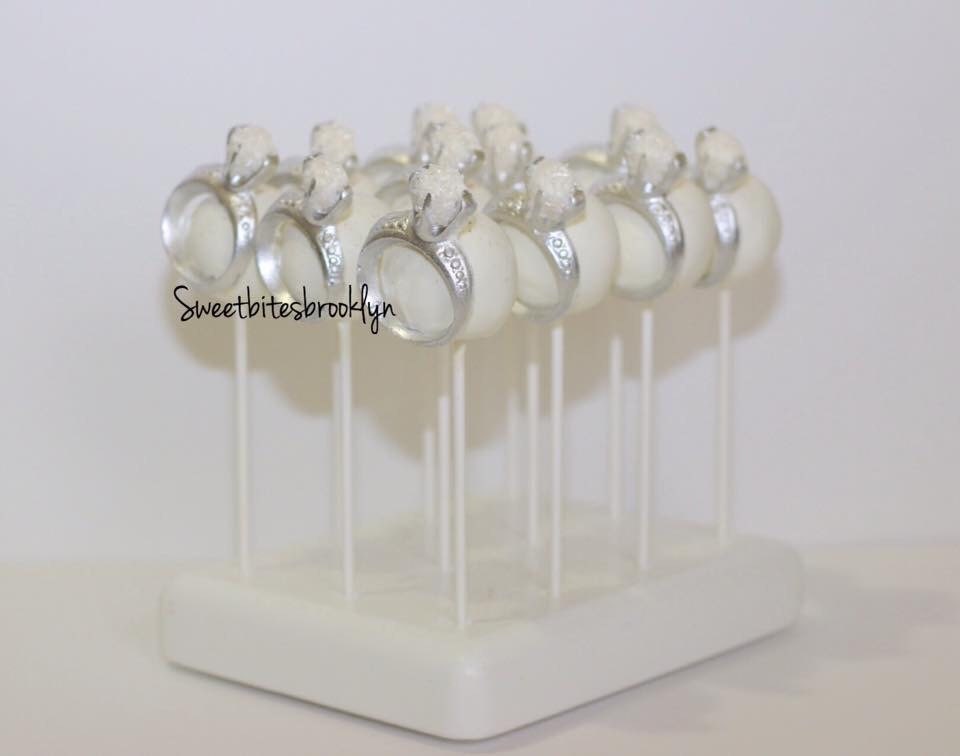 Diamond ring Cake pops/engagement ring cake pops/bridal shower