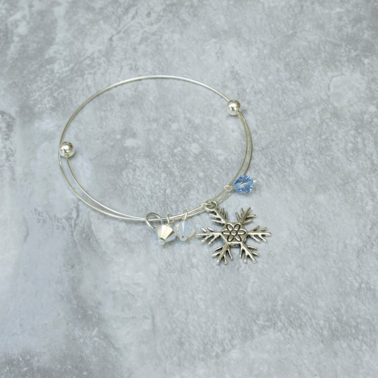 SALE Winter Snowflake Bracelet Christmas Jewelry Winter