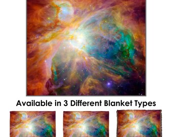 Orion Nebula Space Galaxy Throw Blanket / Tapestry Wall Hanging