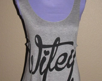 Plus Size Wifey Tank Top - Heather Grey